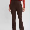 Elie Tahari Bottoms-Crepe Seam Slit Flare Pant