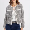 Elie Tahari Jackets & Blazers | Suiting-Cropped Tweed Jacket