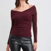 Elie Tahari Tops & Sweaters-Cross Shoulder Cashmere Merino Sweater