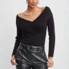 Elie Tahari Tops & Sweaters-Cross Shoulder Cashmere Merino Sweater