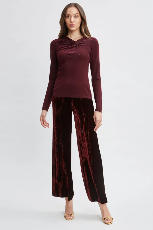 Elie Tahari Tops & Sweaters-Crystal Knot Wool Sweater