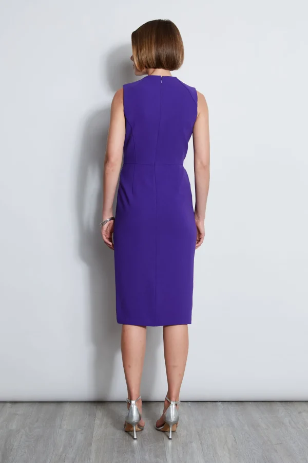 Elie Tahari Dresses & Jumpsuits | Sleeveless Dresses-Dart Neck Faux Wrap Dress