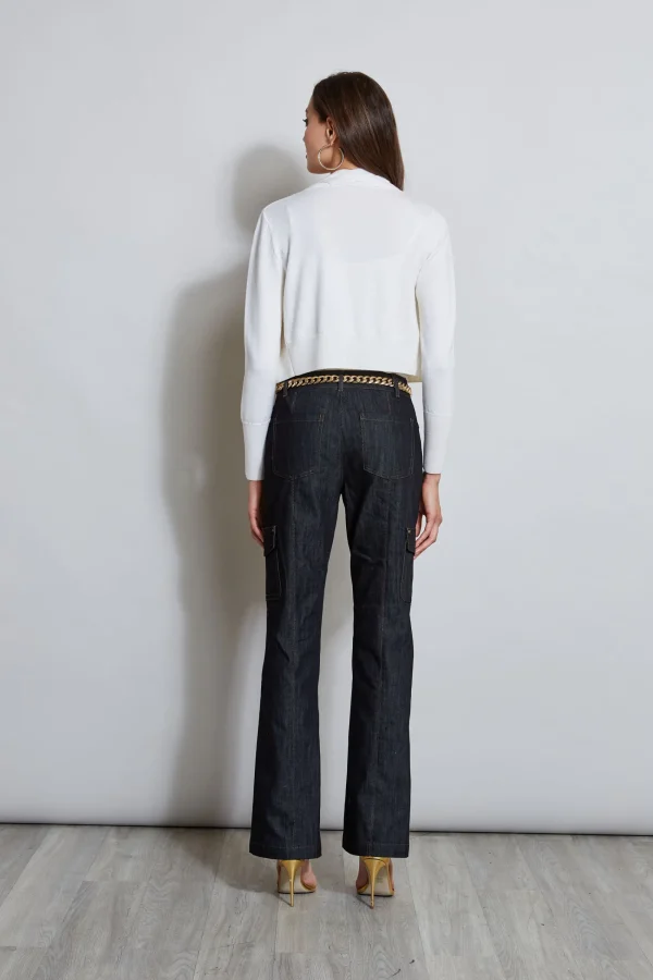 Elie Tahari Bottoms-Denim Cargo Pant