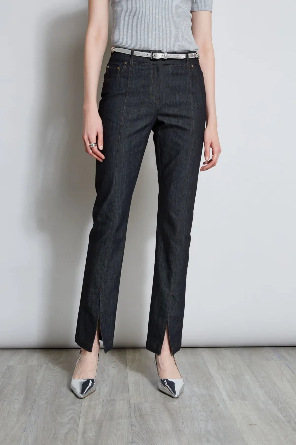 Elie Tahari Bottoms-Denim Slit Front Jeans