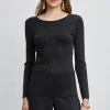 Elie Tahari Tops & Sweaters-Draped Chain Lurex Sweater