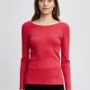 Elie Tahari Tops & Sweaters-Draped Chain Lurex Sweater