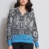 Elie Tahari Tops & Sweaters-Eclipse Scarf Print Shirt