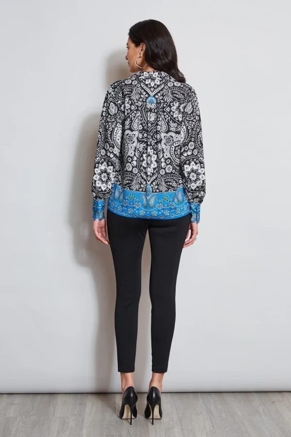 Elie Tahari Tops & Sweaters-Eclipse Scarf Print Shirt