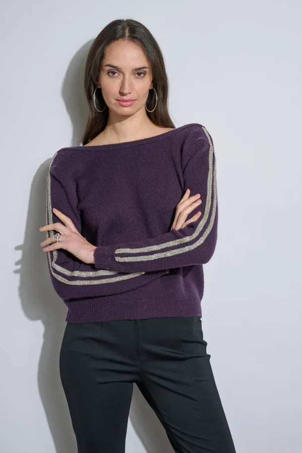 Elie Tahari Tops & Sweaters-Embellished Merino Cashmere Sweater