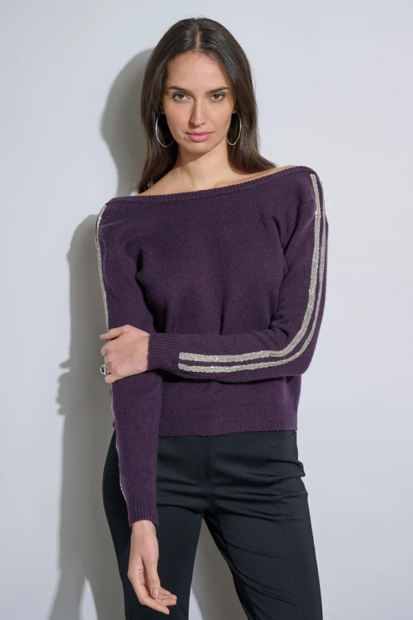 Elie Tahari Tops & Sweaters-Embellished Merino Cashmere Sweater