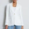 Elie Tahari Jackets & Blazers-Embroidered Linen Blazer