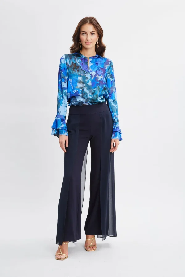 Elie Tahari Tops & Sweaters-Etched Garden Printed Shirt