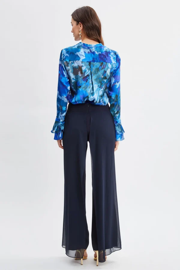 Elie Tahari Tops & Sweaters-Etched Garden Printed Shirt