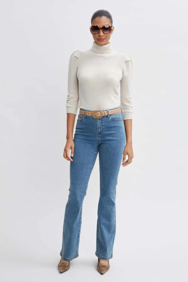 Elie Tahari Bottoms-Fit & Flare Jeans