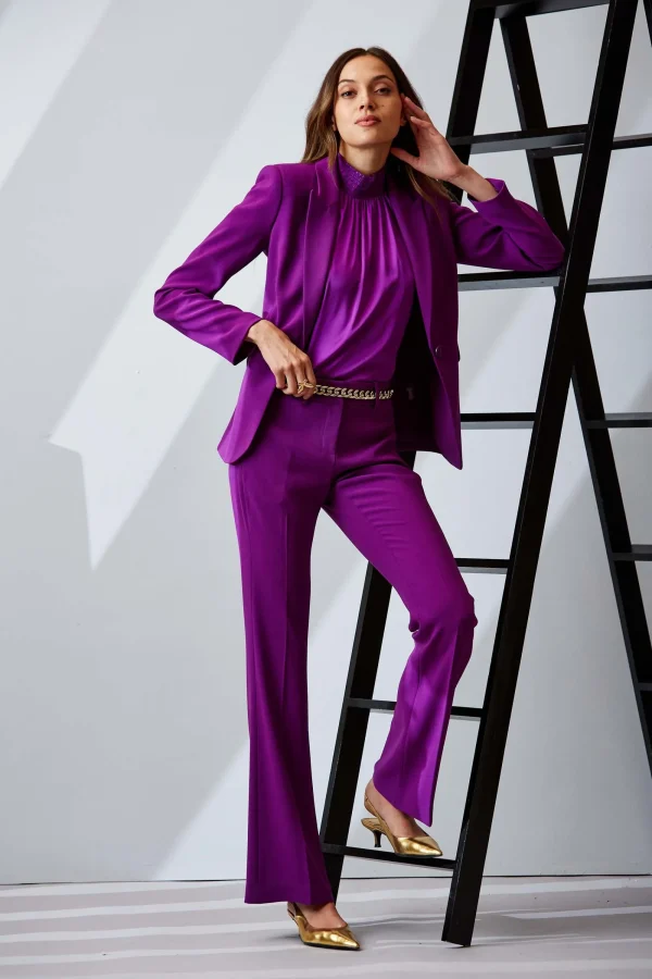 Elie Tahari Bottoms | Suiting-Fit & Flare Pant