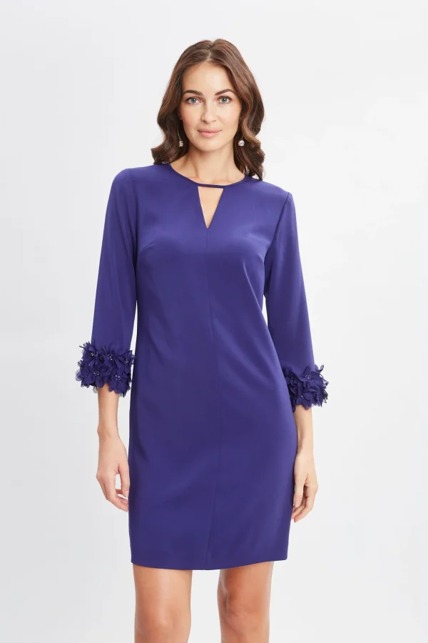 Elie Tahari Dresses & Jumpsuits-Flower Sleeve Shift Dress