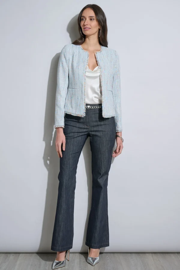 Elie Tahari Jackets & Blazers-Fringe Edge Tweed Jacket