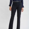 Elie Tahari Bottoms-Inseam Slit Flare Pant