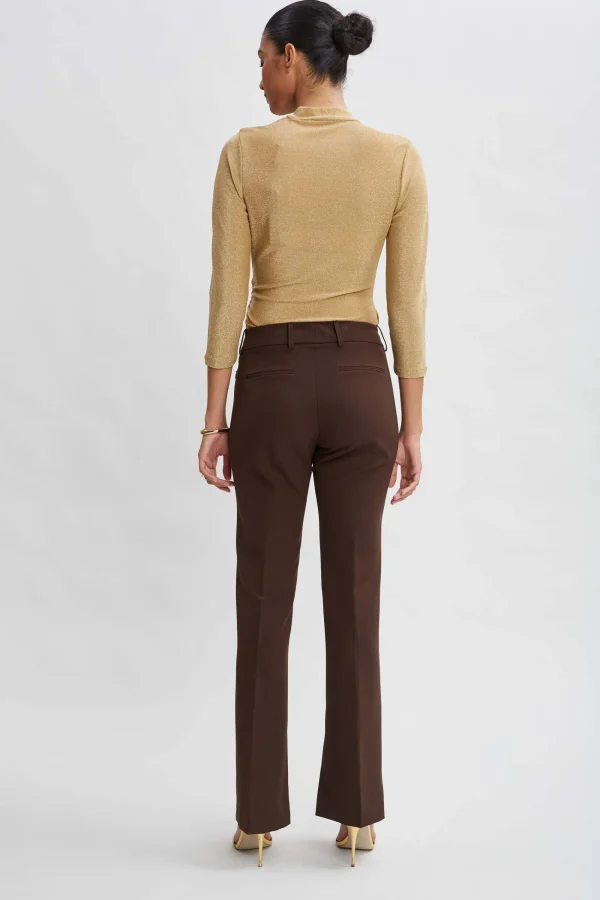 Elie Tahari Bottoms-Inseam Slit Flare Pant