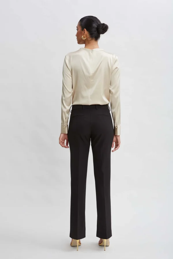 Elie Tahari Bottoms-Inseam Slit Flare Pant