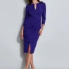 Elie Tahari Dresses & Jumpsuits | Long Sleeve Dresses-Keyhole Ring Wrap Dress