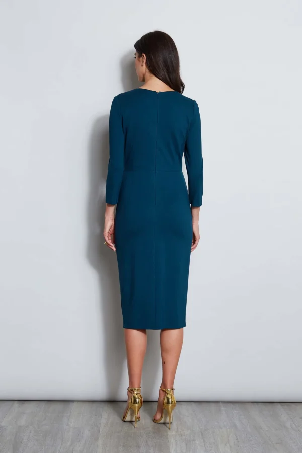 Elie Tahari Dresses & Jumpsuits | Long Sleeve Dresses-Keyhole Ring Wrap Dress