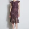 Elie Tahari Dresses & Jumpsuits | Midi Dresses-Lace Flutter Sleeve Dress