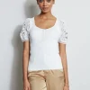 Elie Tahari Tops & Sweaters-Lace Sleeve Sweater