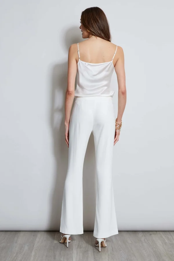 Elie Tahari Bottoms-Lace Trim Fit & Flare Pant