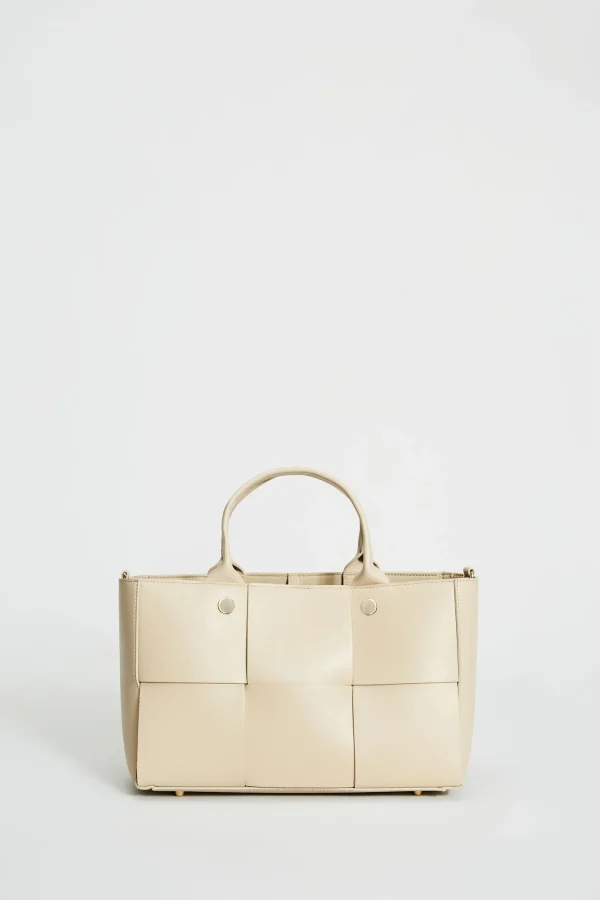 Elie Tahari Suiting | Fragrance-Leather Weave Handbag