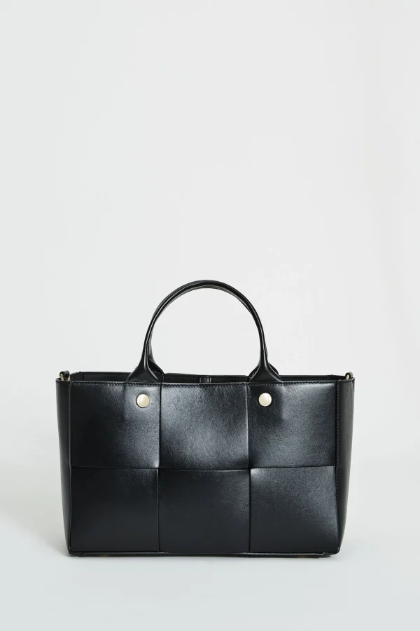 Elie Tahari Suiting | Fragrance-Leather Weave Handbag