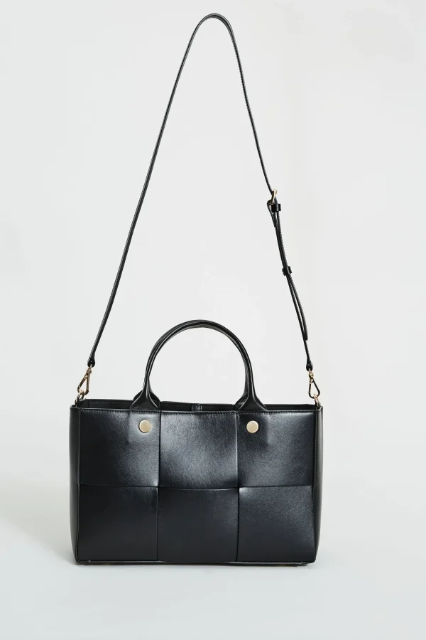 Elie Tahari Suiting | Fragrance-Leather Weave Handbag