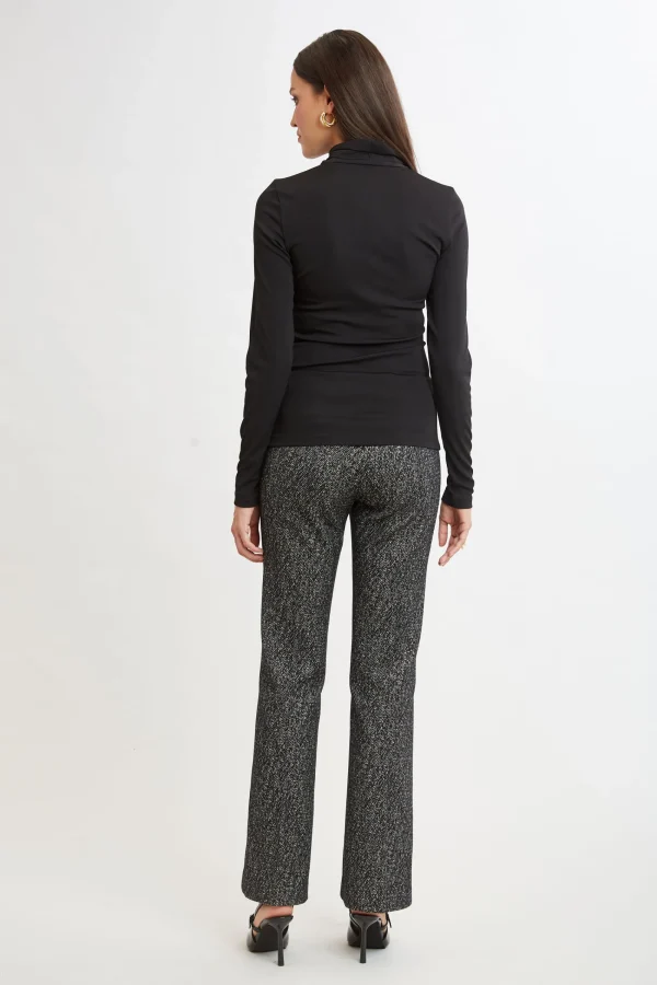 Elie Tahari Tops & Sweaters-Long Sleeve Ruched Draped Knit