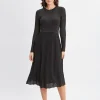 Elie Tahari Dresses & Jumpsuits-Lurex Flare Sweater Dress