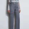 Elie Tahari Bottoms | Suiting-Metallic Cargo Pant