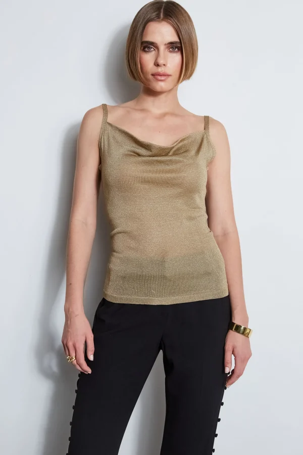 Elie Tahari Tops & Sweaters-Metallic Knit Cami