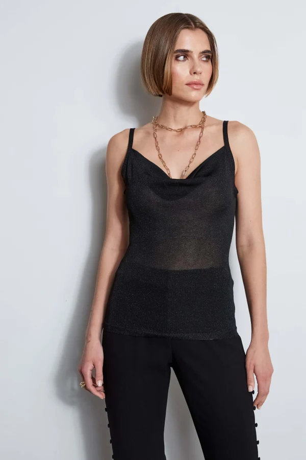 Elie Tahari Tops & Sweaters | Suiting-Metallic Knit Cami