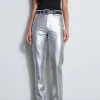 Elie Tahari Bottoms-Metallic Stretch Twill Jeans