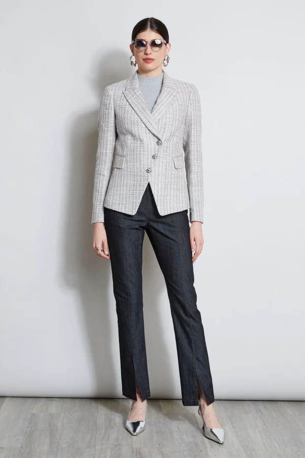 Elie Tahari Jackets & Blazers-Metallic Tweed 3 Button Blazer