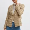 Elie Tahari Jackets & Blazers | Suiting-Metallic Tweed Blazer