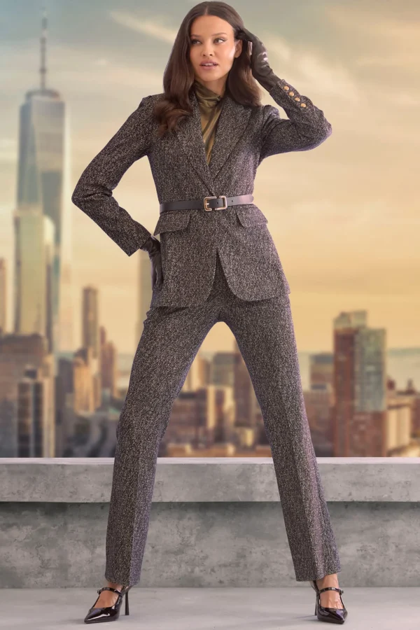 Elie Tahari Suiting | Jackets & Blazers-Metallic Tweed Blazer