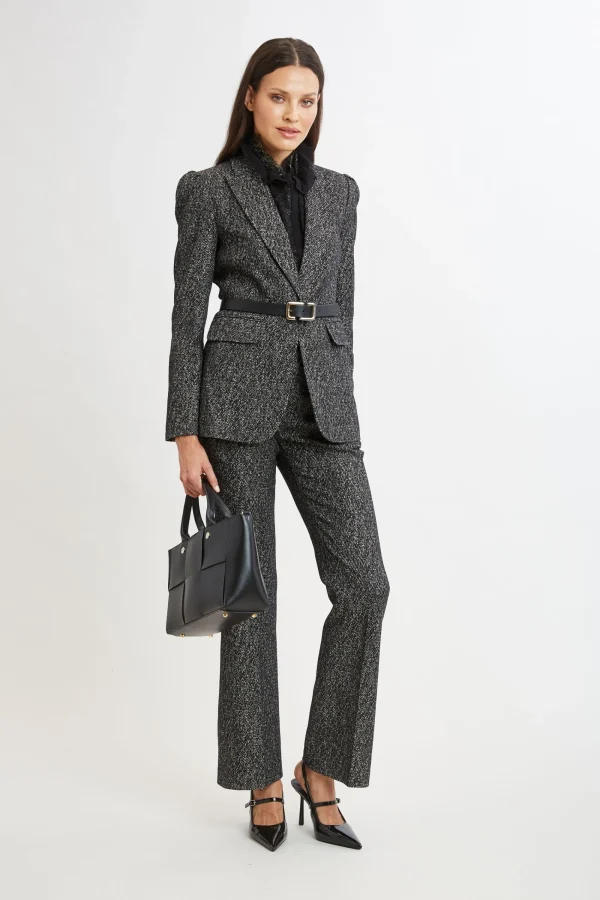 Elie Tahari Suiting | Jackets & Blazers-Metallic Tweed Blazer