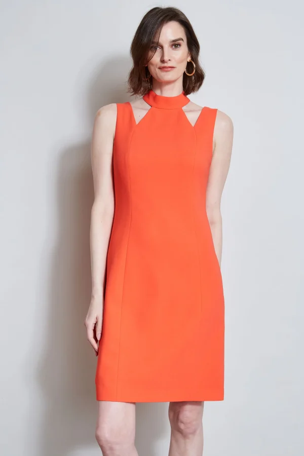 Elie Tahari Dresses & Jumpsuits | Sleeveless Dresses-Mock Neck Cut Out Dress