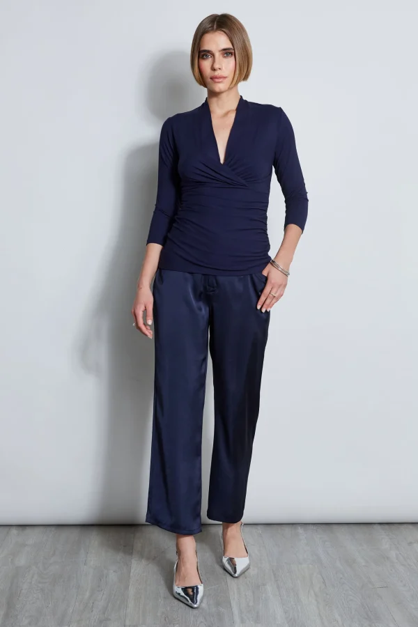 Elie Tahari Tops & Sweaters-Mock Wrap Knit