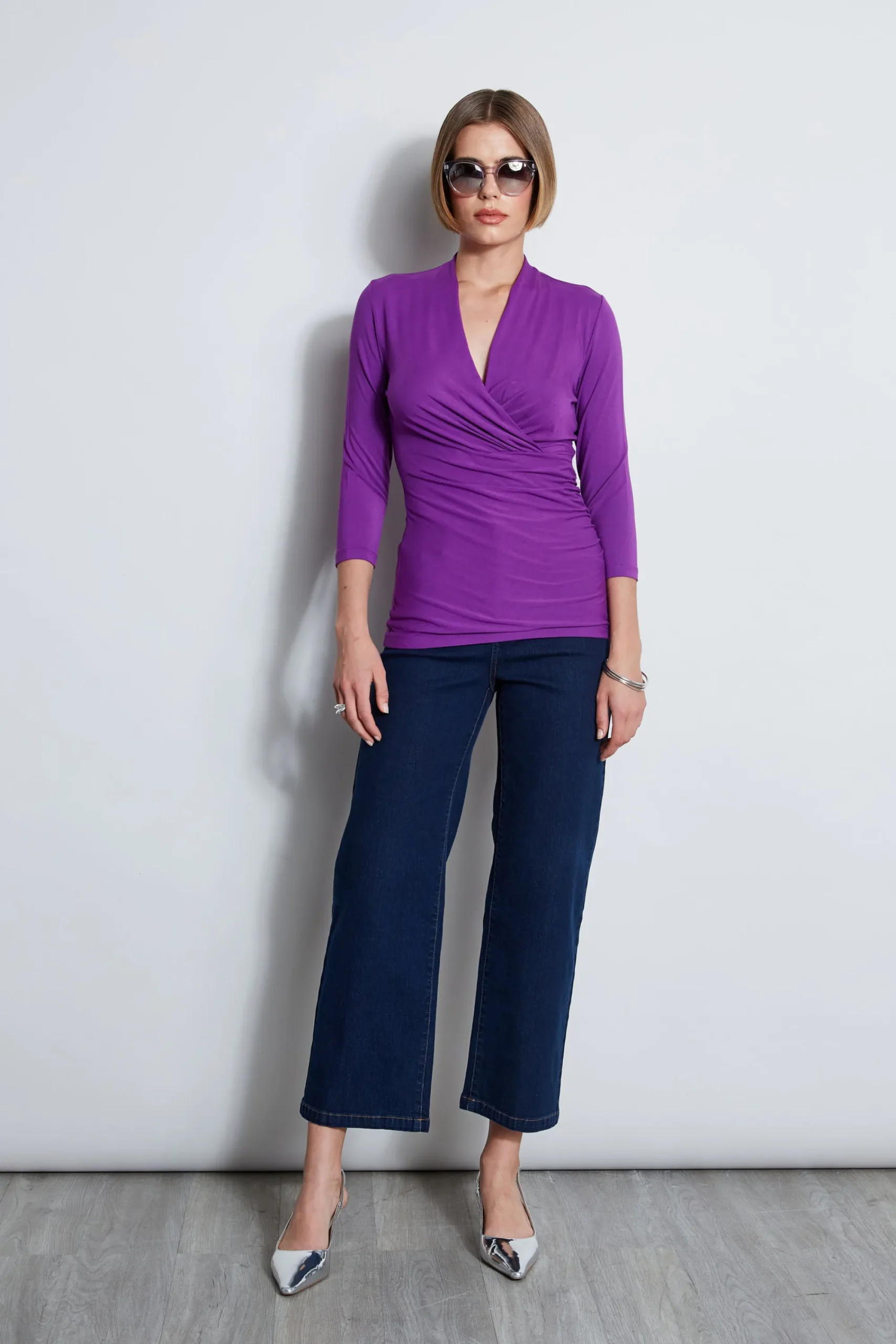 mock_wrap_knit_1-4.webp Elie Tahari Tops & Sweaters-Mock Wrap Knit