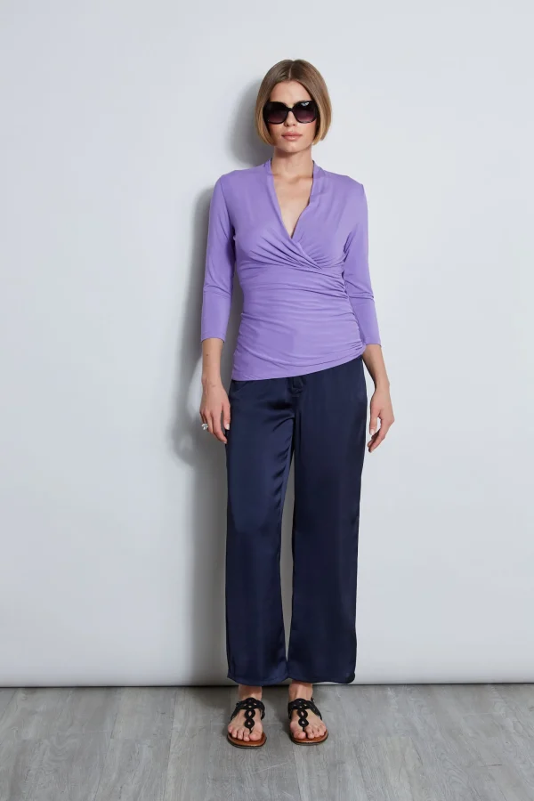 Elie Tahari Tops & Sweaters-Mock Wrap Knit