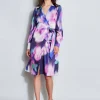 Elie Tahari Dresses & Jumpsuits | Midi Dresses-Moire Floral Wrap Dress