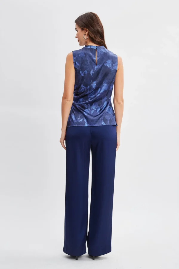 Elie Tahari Tops & Sweaters-Night Shadow Silk Top