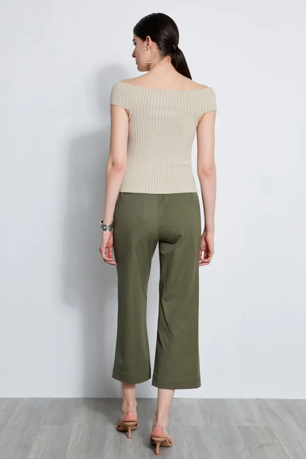 Elie Tahari Tops & Sweaters-Off Shoulder Rib Sweater