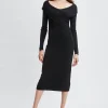 Elie Tahari Dresses & Jumpsuits-Off Shoulder Wool Sweater Dress